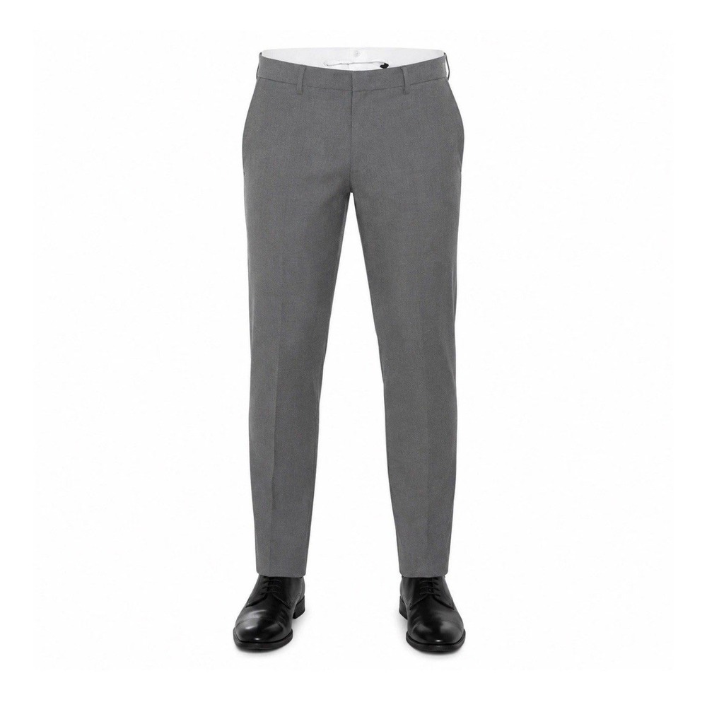 Calvin Klein Mens Slim Fit Gray Dress Pants Flex Waist Stretch 36x32 Corporate